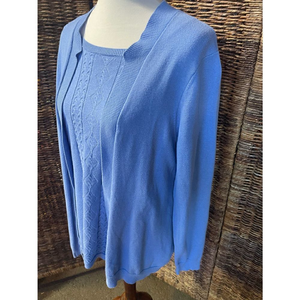 EUC! Blair Open Cardigan W/ Attached Sweater Camisole M - Picture 5 of 9